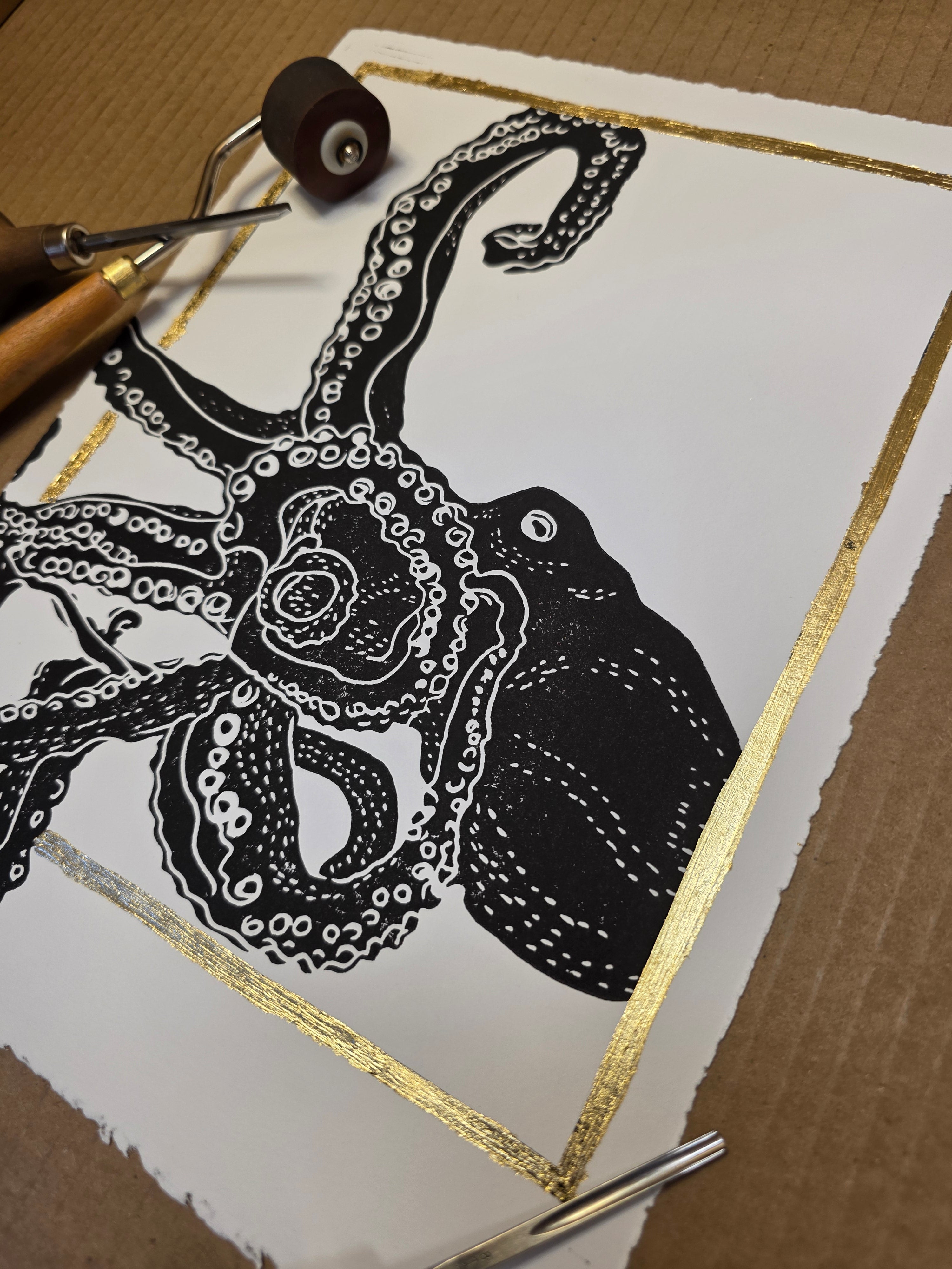 Mistah Squiggles - Gold foil